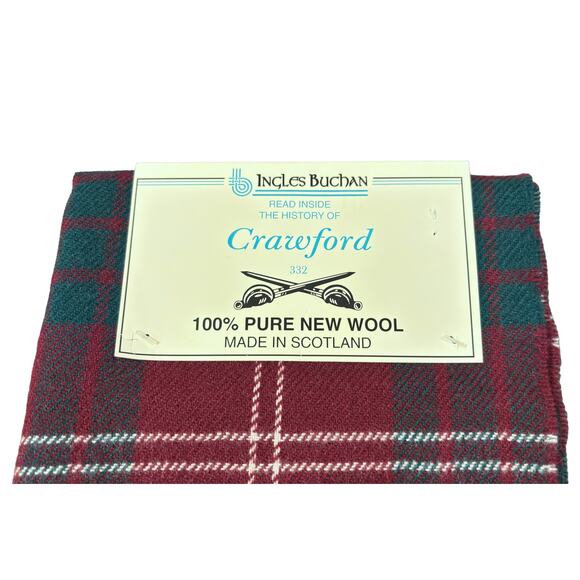 Ingles Buchan Crawford 100% Pure New Wool Made in Scotland Scarf - Picture 4 of 5